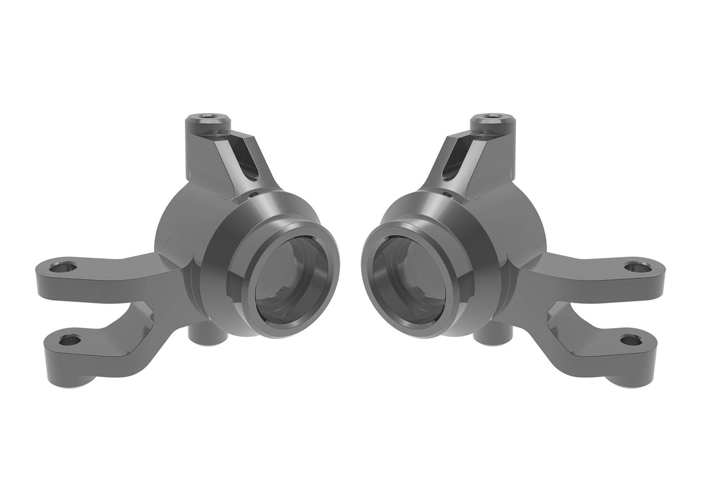 10734-GRAY Gray Aluminum Steering Blocks (L&R) | The RC Shop at Dr Dans
