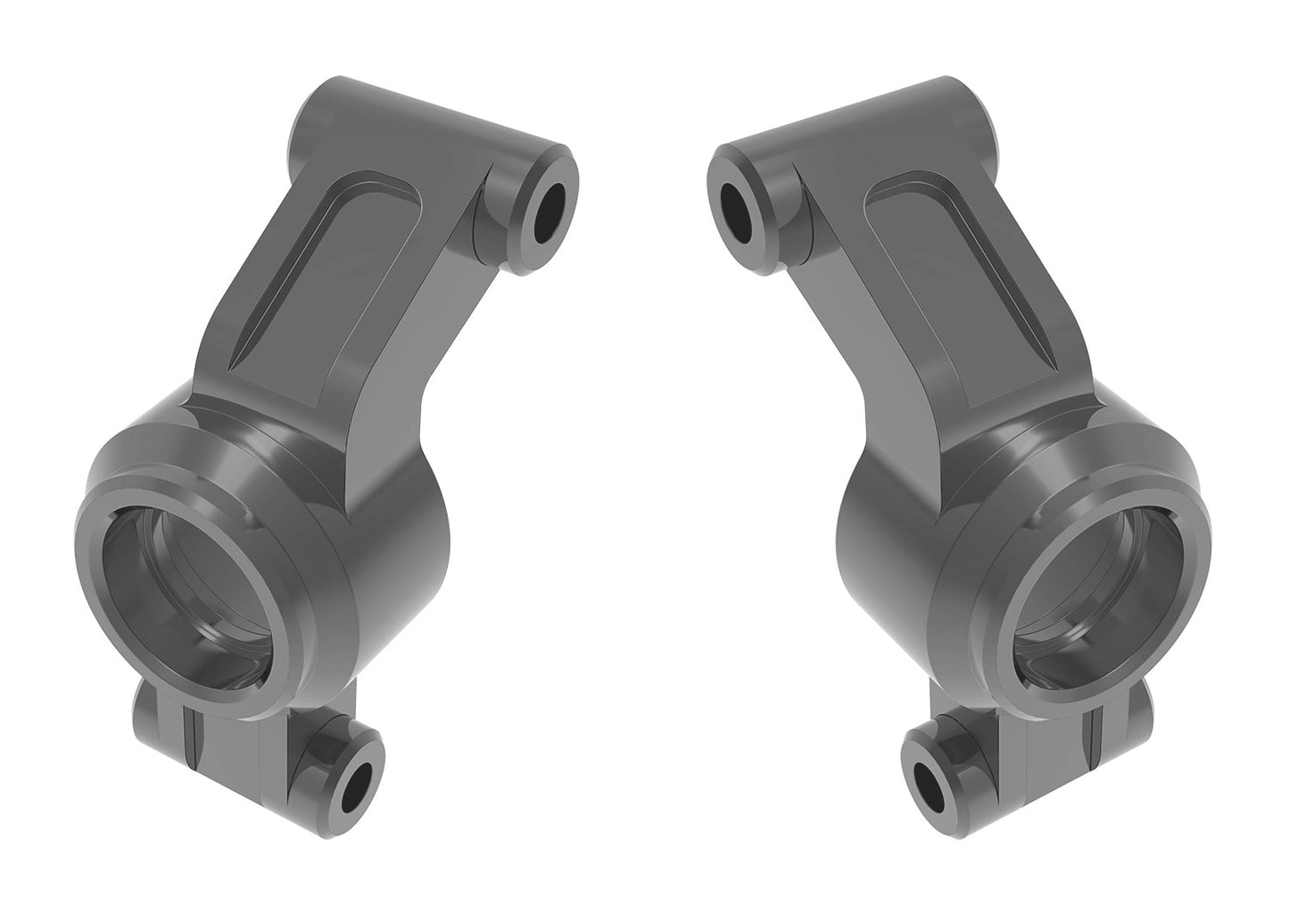 10751-GRAY STUB AXLE CARRIERS ALUM GRAY | The RC Shop at Dr Dans