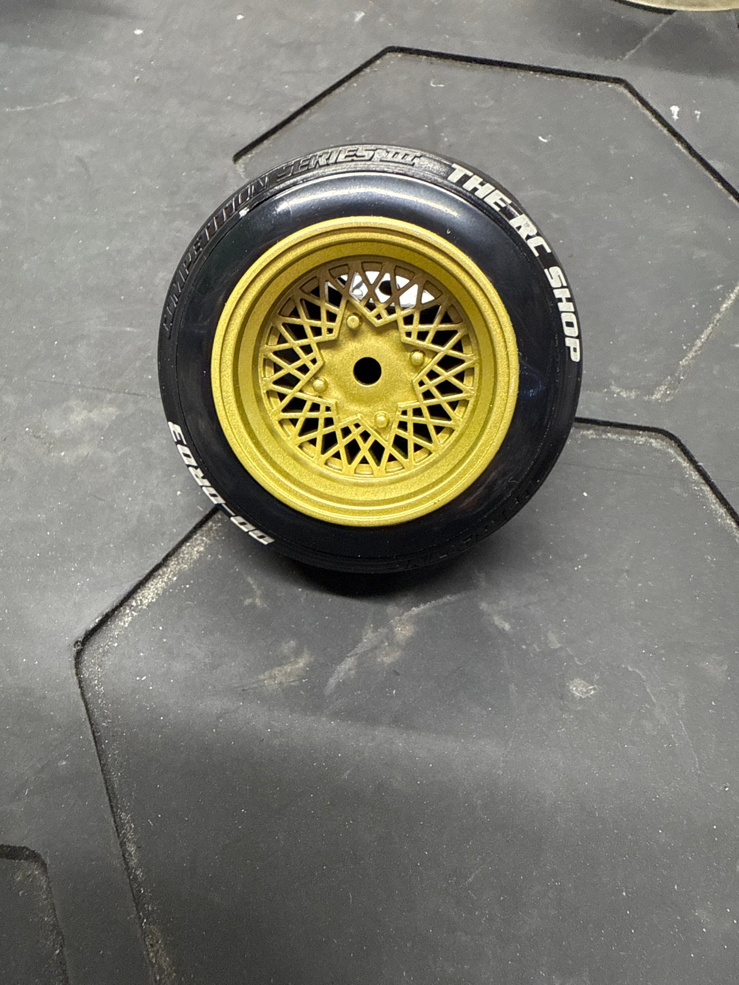 4pcs VINTAGE BB STYLE DRIFT RC Car 1/10 Scale Plastic Wheels Rims 12mm Nut