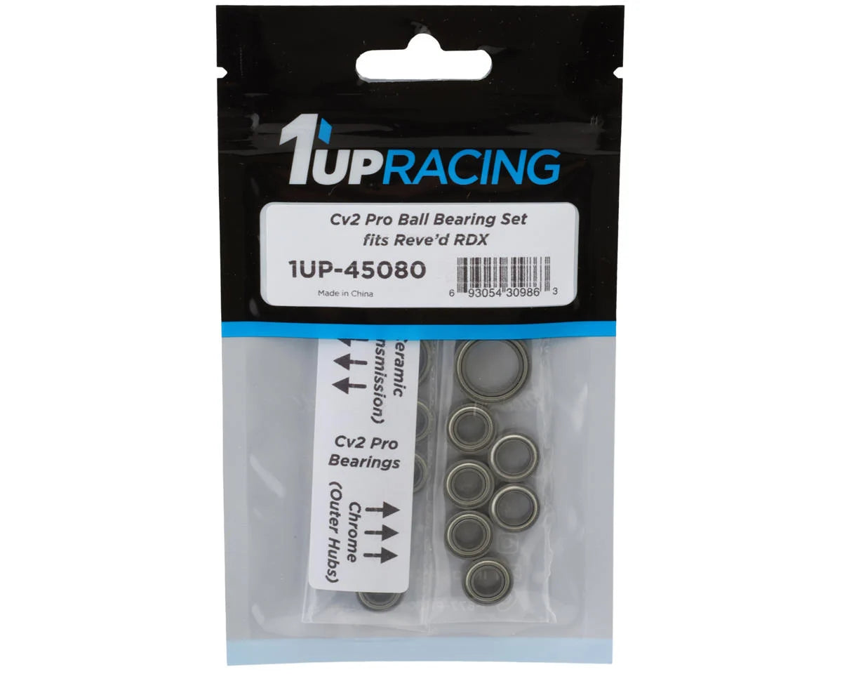 1UP-45080 1UP Racing Reve'D RDX Cv2 Pro Ball Bearings Set (Ceramic/Chrome) | The RC Shop at Dr Dans
