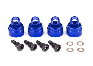 3767A Shock caps, aluminum (blue-anod