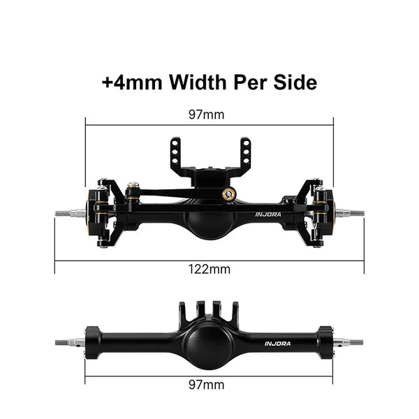 4M-120BKFR INJORA +4mm Planet Axles for 1/18 TRX4M | The RC Shop at Dr Dans