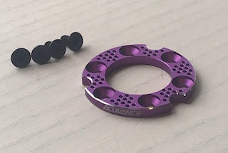 ACUVANCE FLEDGE Lightweight 3mm Motor Mount Spacer – Black / Red / Purple
