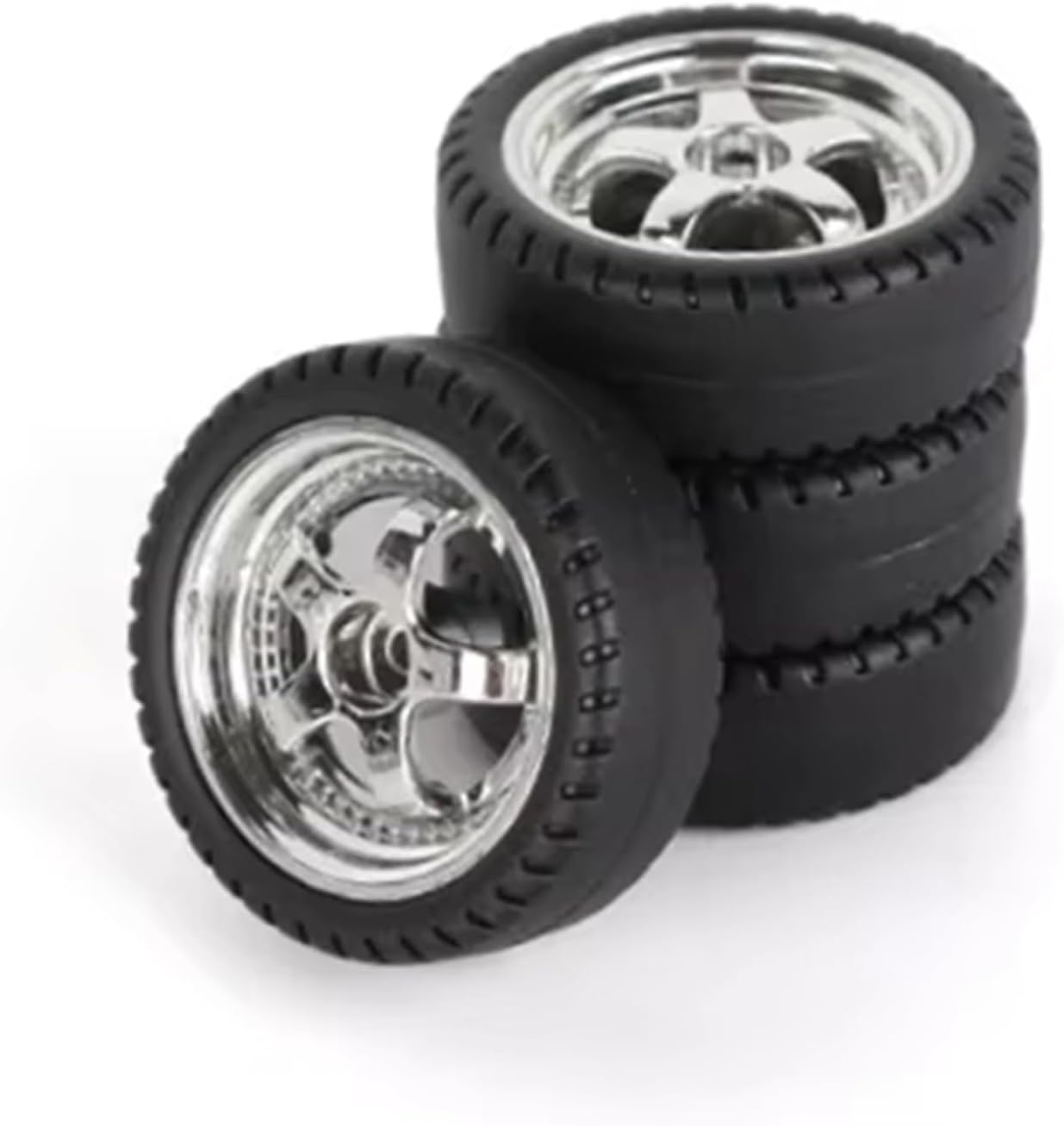 LD0013 DRIFT TIRES- STYLE 5- CHROME- NEW 2025