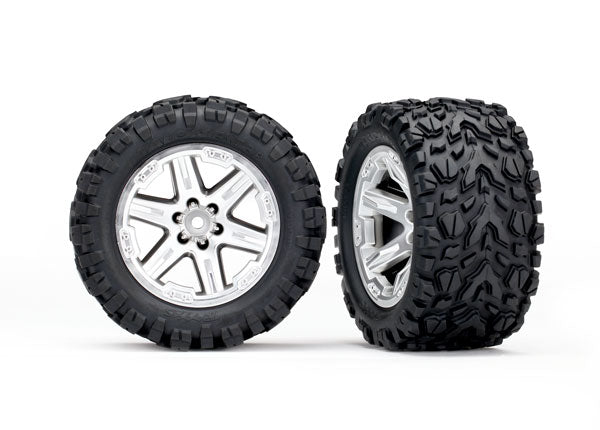 6774R RXT 2.8" Satin Chrome Wheels & Talon EXT Tires (2) | The RC Shop at Dr Dans