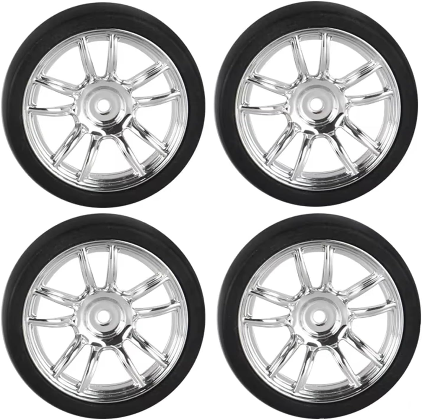 LD0006 DRIFT TIRES- STYLE 2- CHROME- NEW 2025