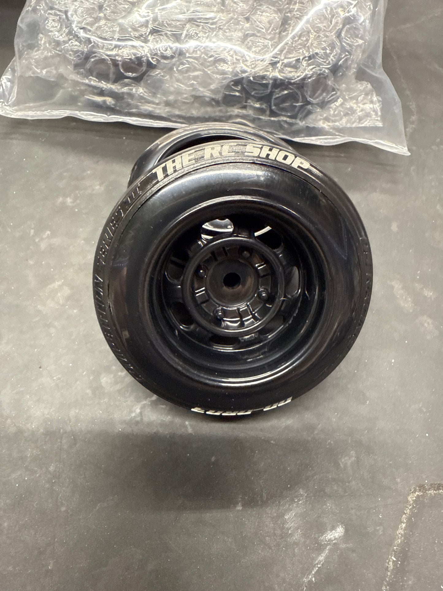 4pcs VINTAGE BLACK STEELIE STYLE DRIFT RC Car 1/10 Scale Plastic Wheels Rims 12mm Nut