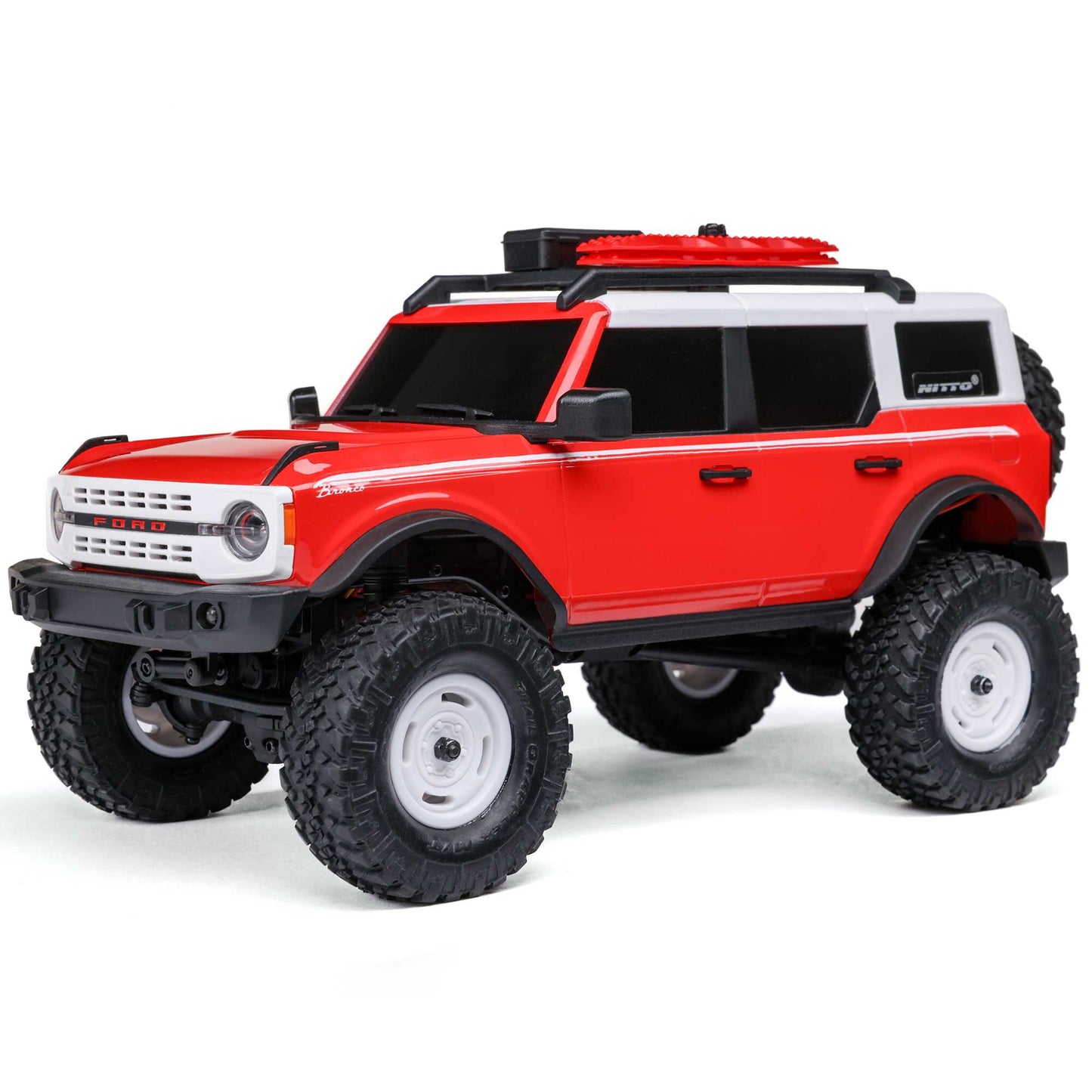 AXIAL - AXI00006V2T6 1/24 SCX24 FORD BRONCO HERITAGE EDITION 4X4 RTR BRUSHED ROCK CRAWLER (BATTERY & CHARGER INCLUDED), RED
