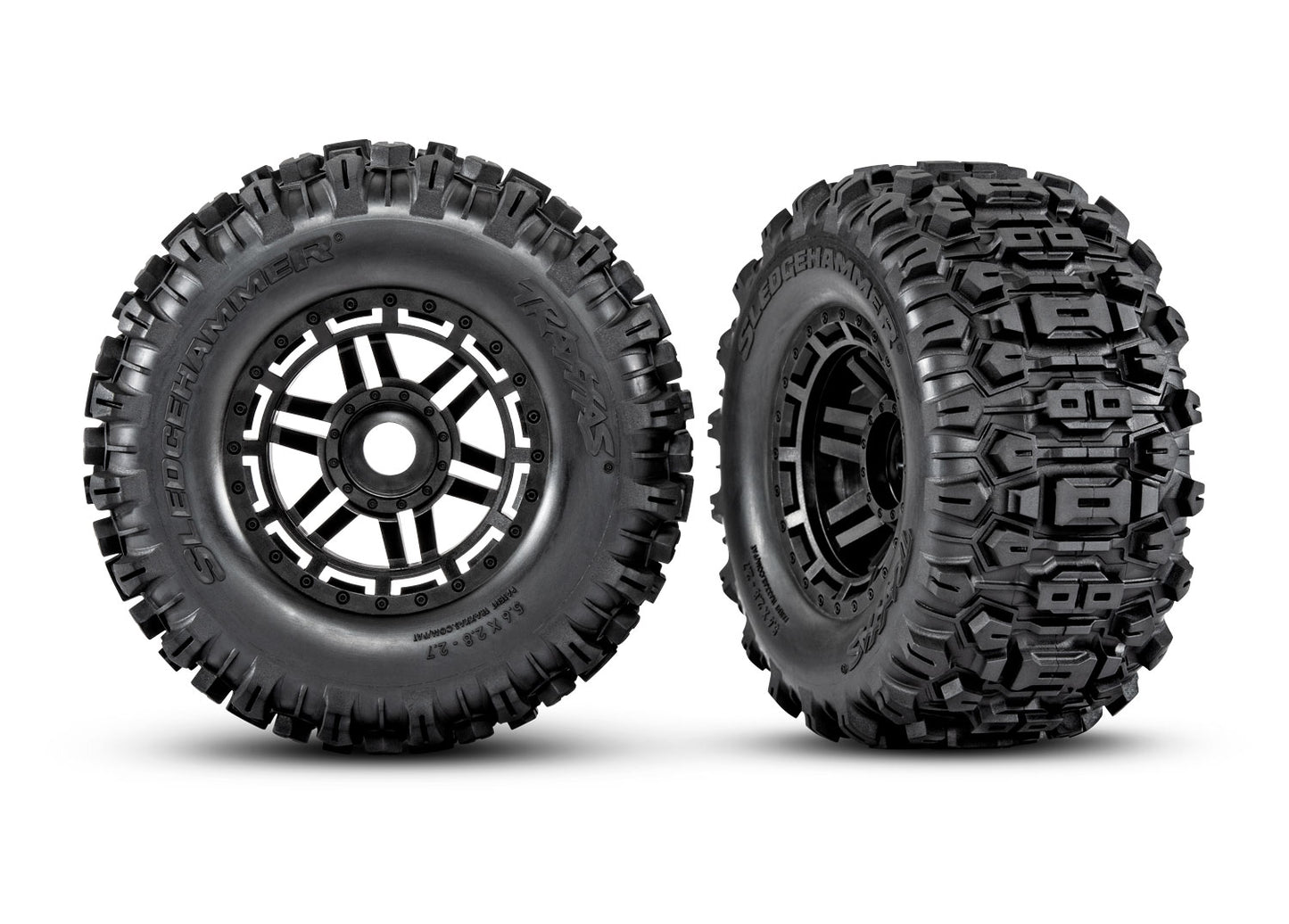 8973 Tires & wheels, assembled, glued Sledgehammer