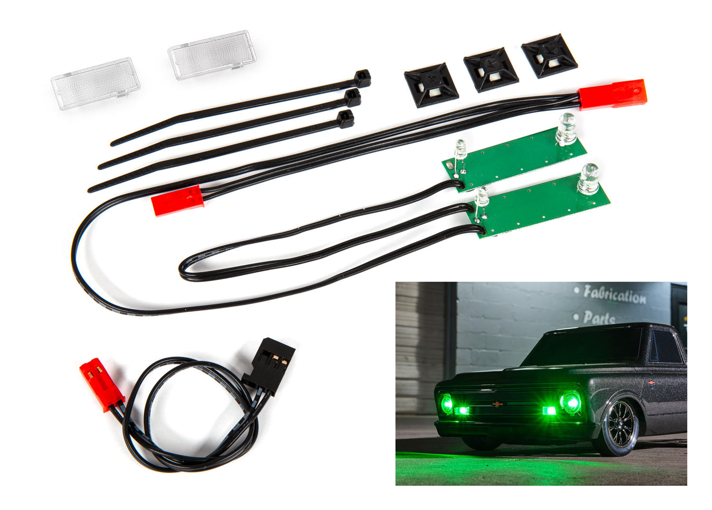 9496G - Drag Slash Green LED Headlight Set