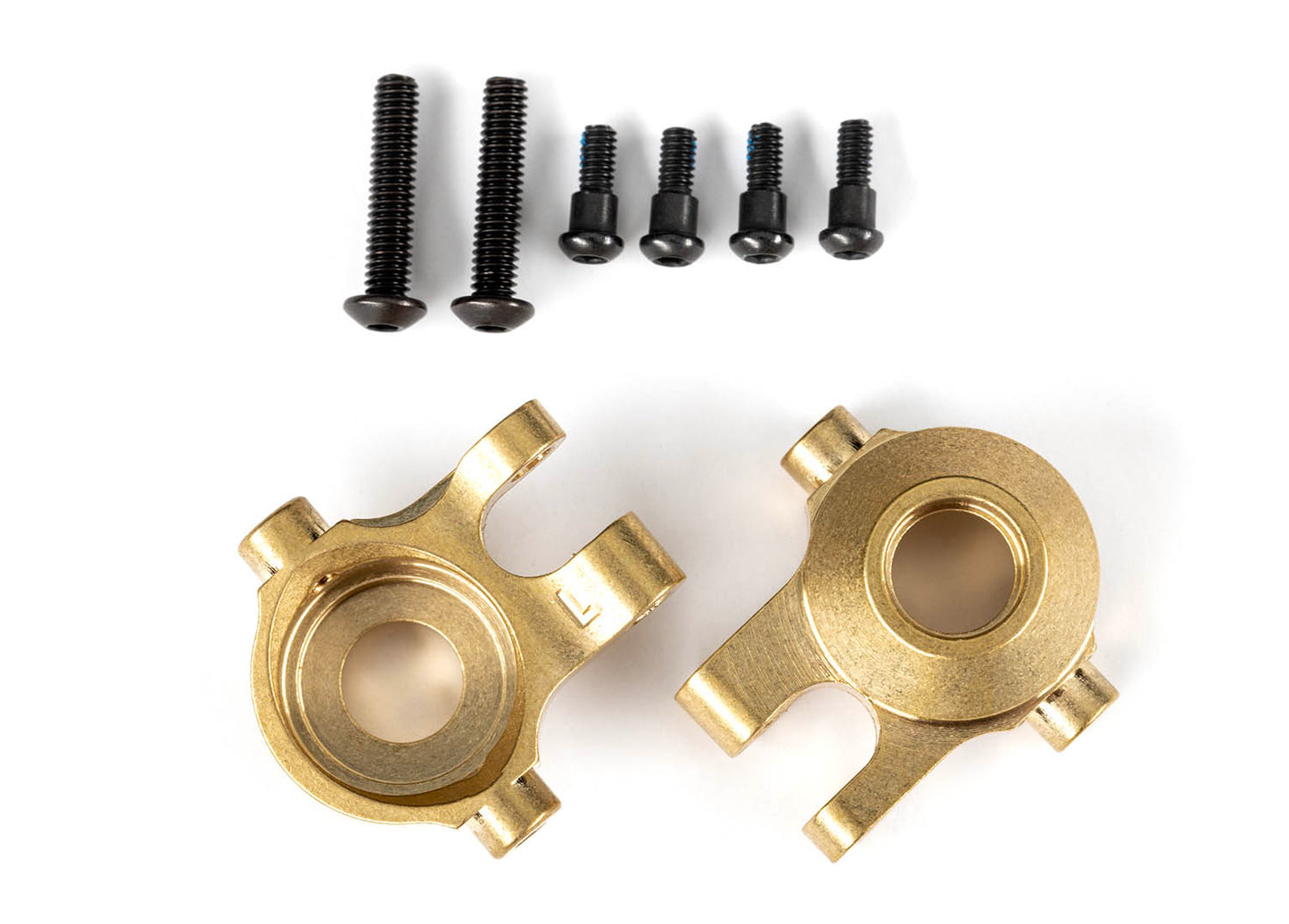 9737 TRX4M STEERING BLOCKS, BRASS (L&R)