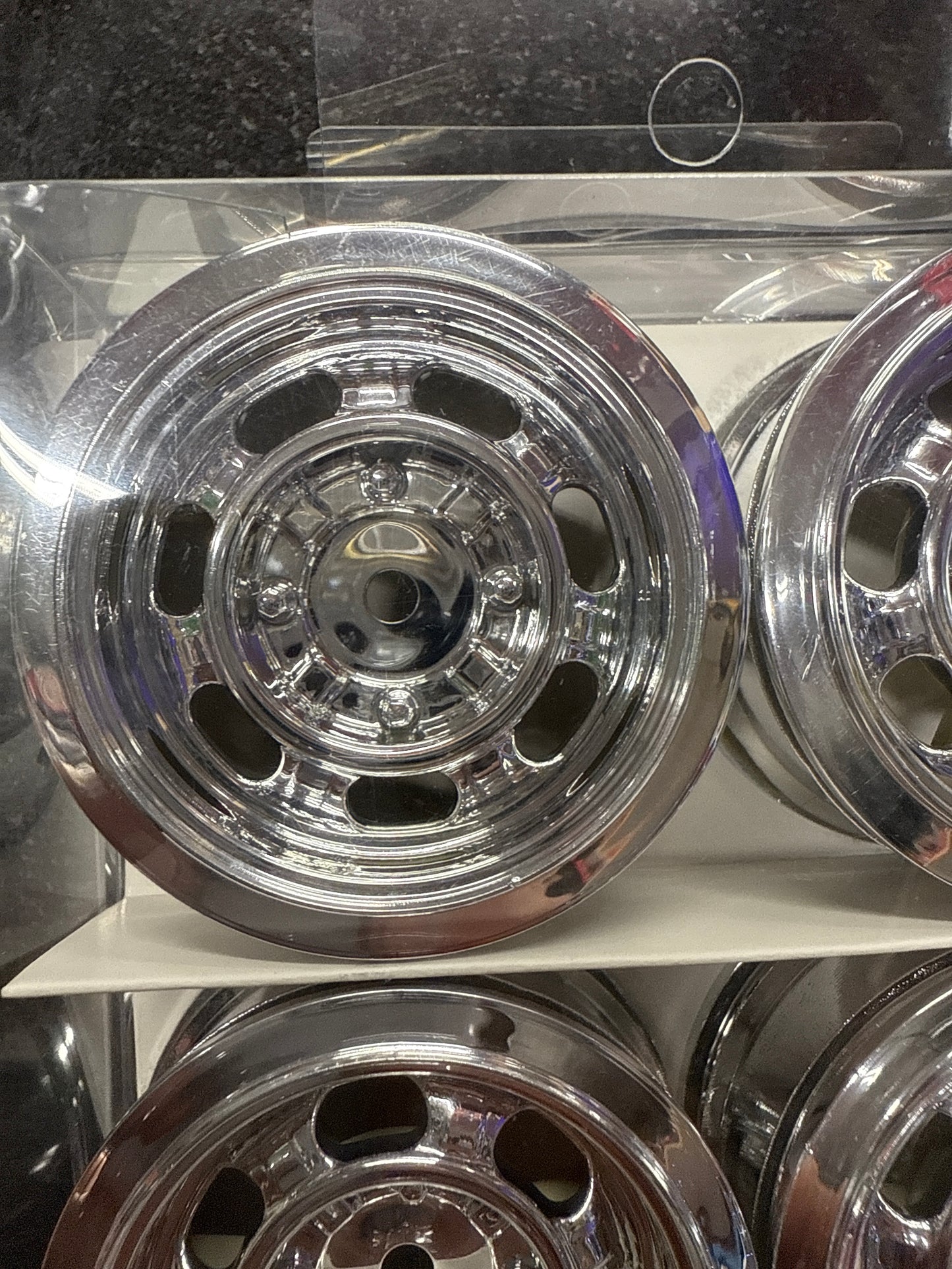 11086 DRIFT WHEEL CHROME STEELIE VINTAGE STYLE 6MM OFFSET