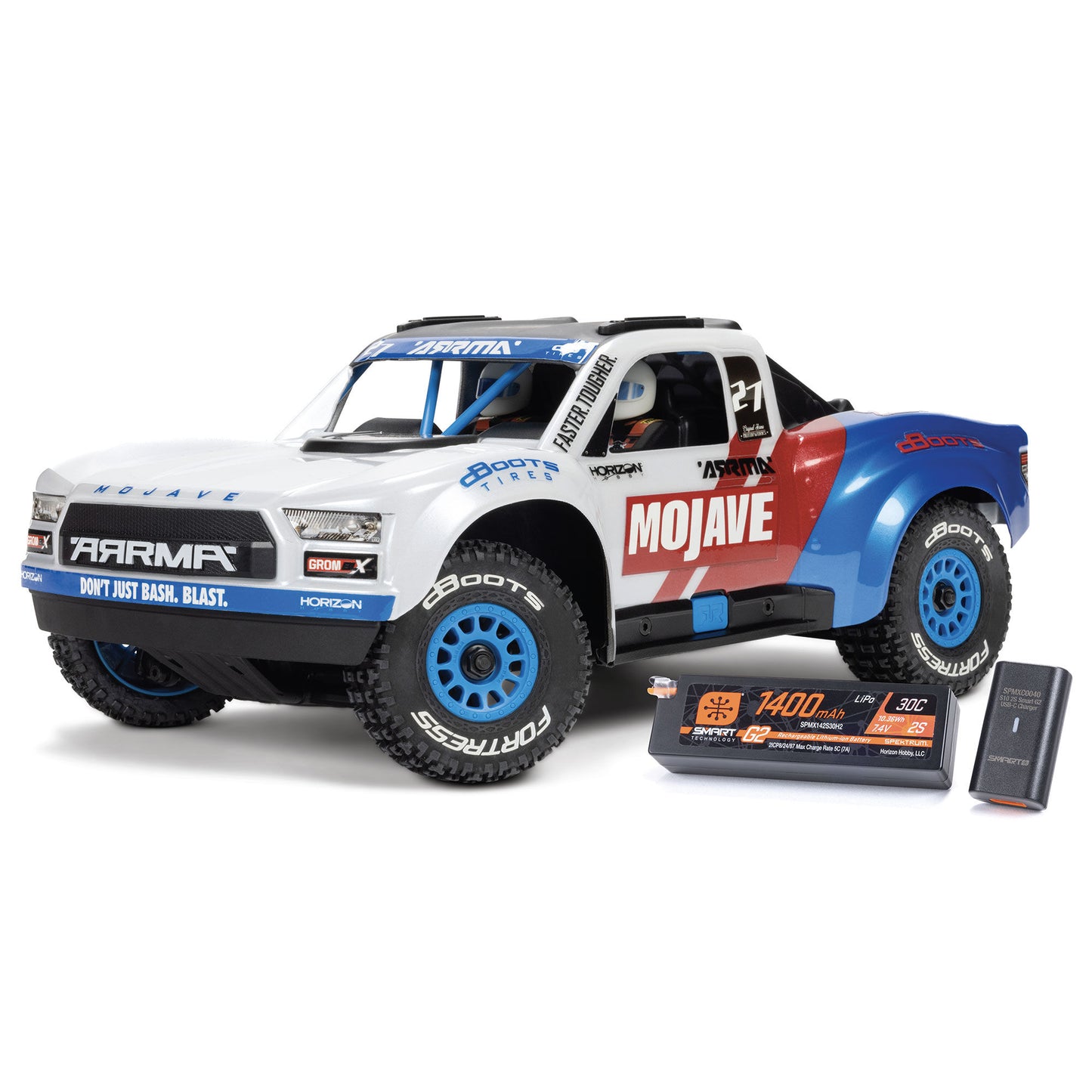 ARA2304ST1/2 1/16 MOJAVE GROM 223S DSC 4X4 RTR Brushless Desert Truck (Battery & Charger Included)