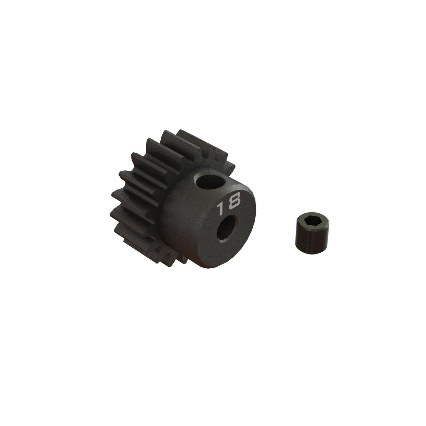 ARA311080 18T 0.8Mod 1/8" Bore CNC Steel Pinion Gear | The RC Shop at Dr Dans
