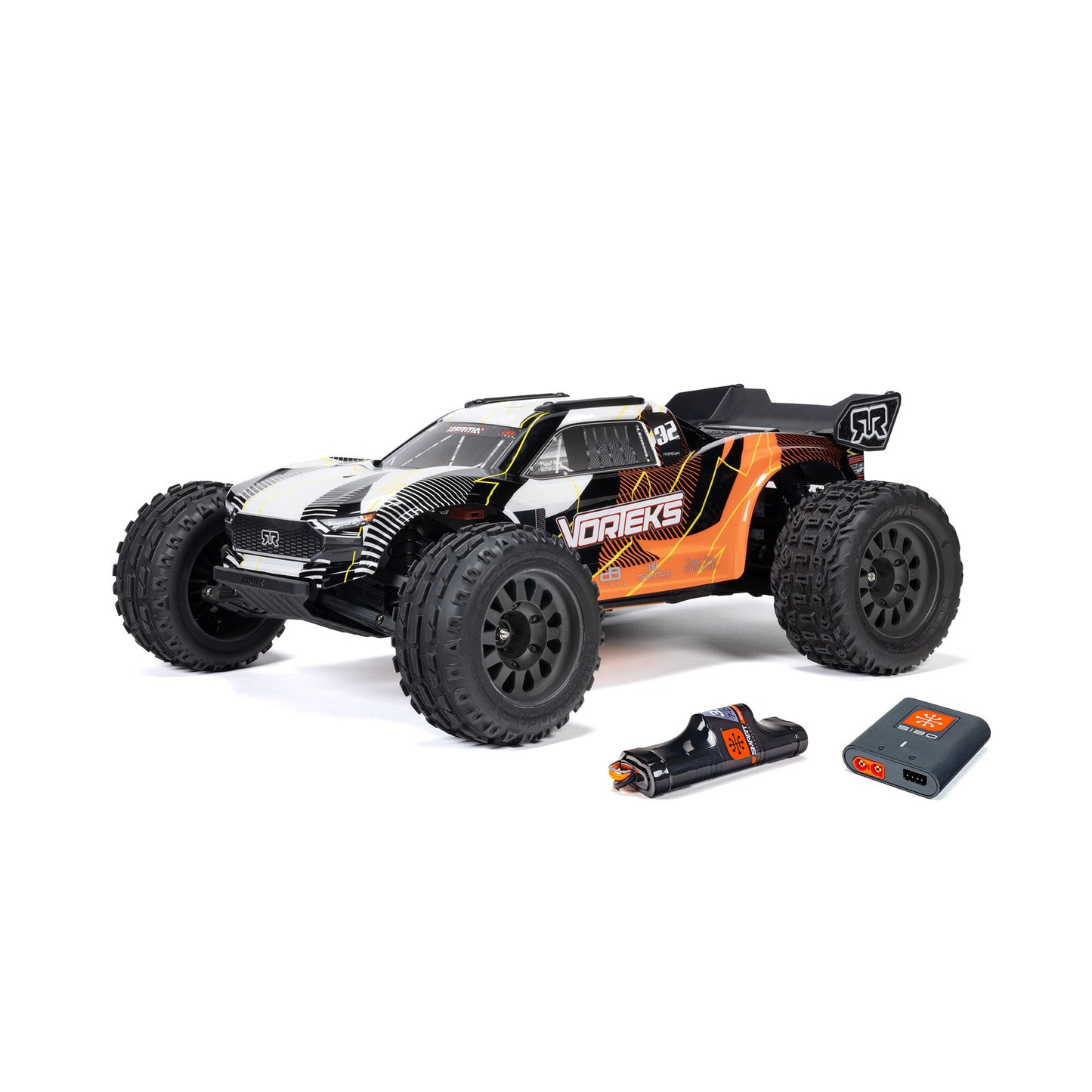 ARA3205ST1 1/10 VORTEKS 2WD RTR Brushed Stadium Truck (Battery & Charger Included), Orange