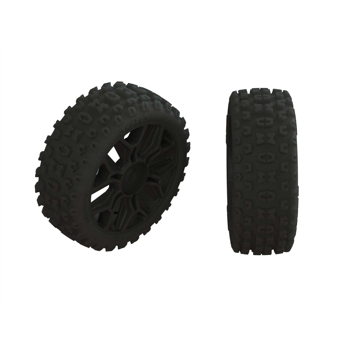 ARA550088 Dboots '2HO' Tire Set Glued Gun Metal (2) | The RC Shop at Dr Dans