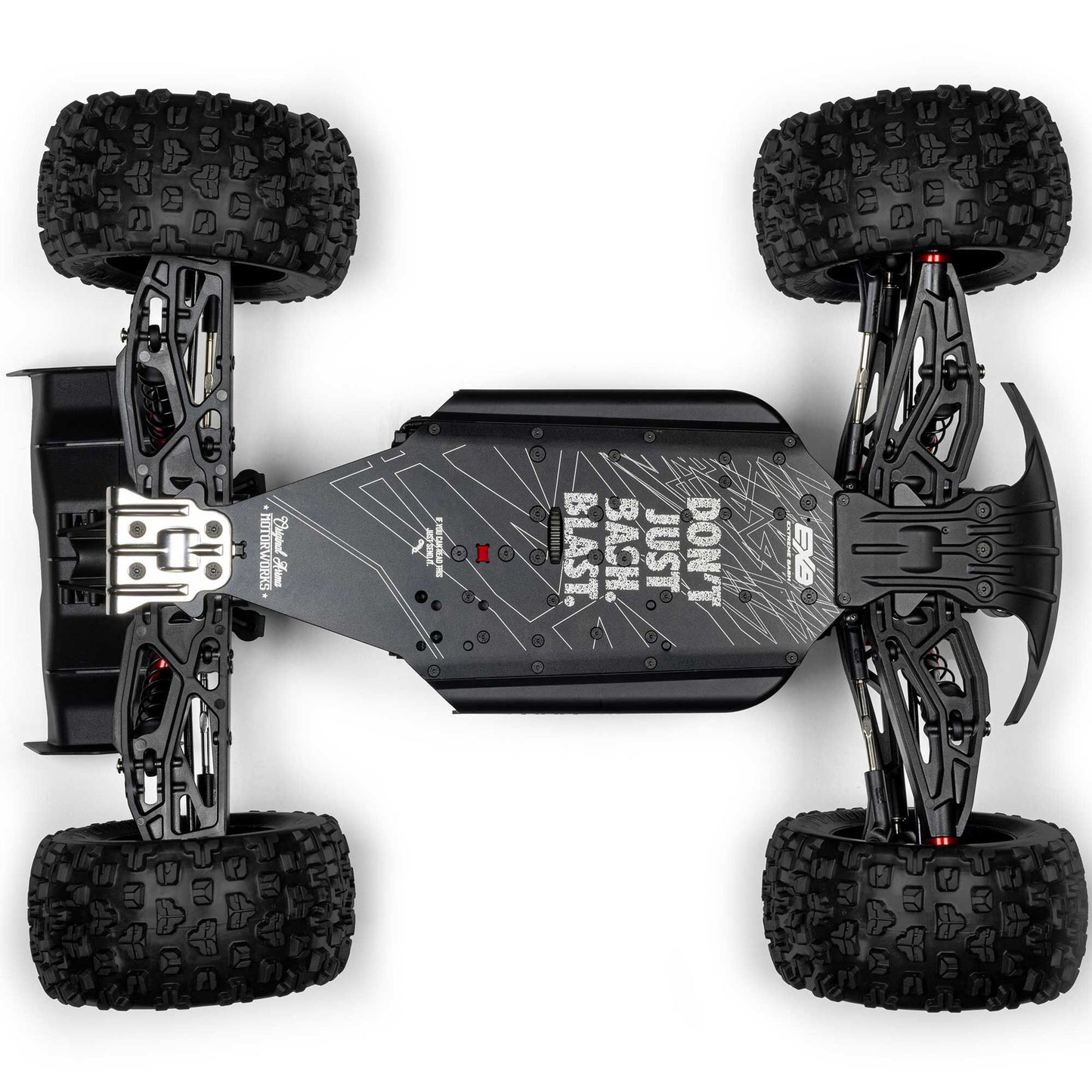 ARA8708V6T1 1/8 KRATON 4X4 6S EXB BLX BRUSHLESS V6 SPEED TRUCK RTR, BLACK