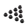 AXIC3150 AX31250 Serrated Nylon Lock Nut Black 4mm (10)