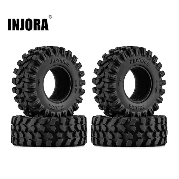T1323 INJORA Obsidian 1.3" Rock Crawling Tires (4) (64*24mm)(T1323)