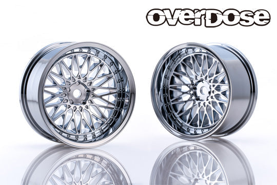 326 POWER YABA KING MESH HIGH CHROME 7MM - 10MM - 1-10 RIMS (OVERDOSE)OD2027C OD2029C - THE RC SHOP AT DRDANS