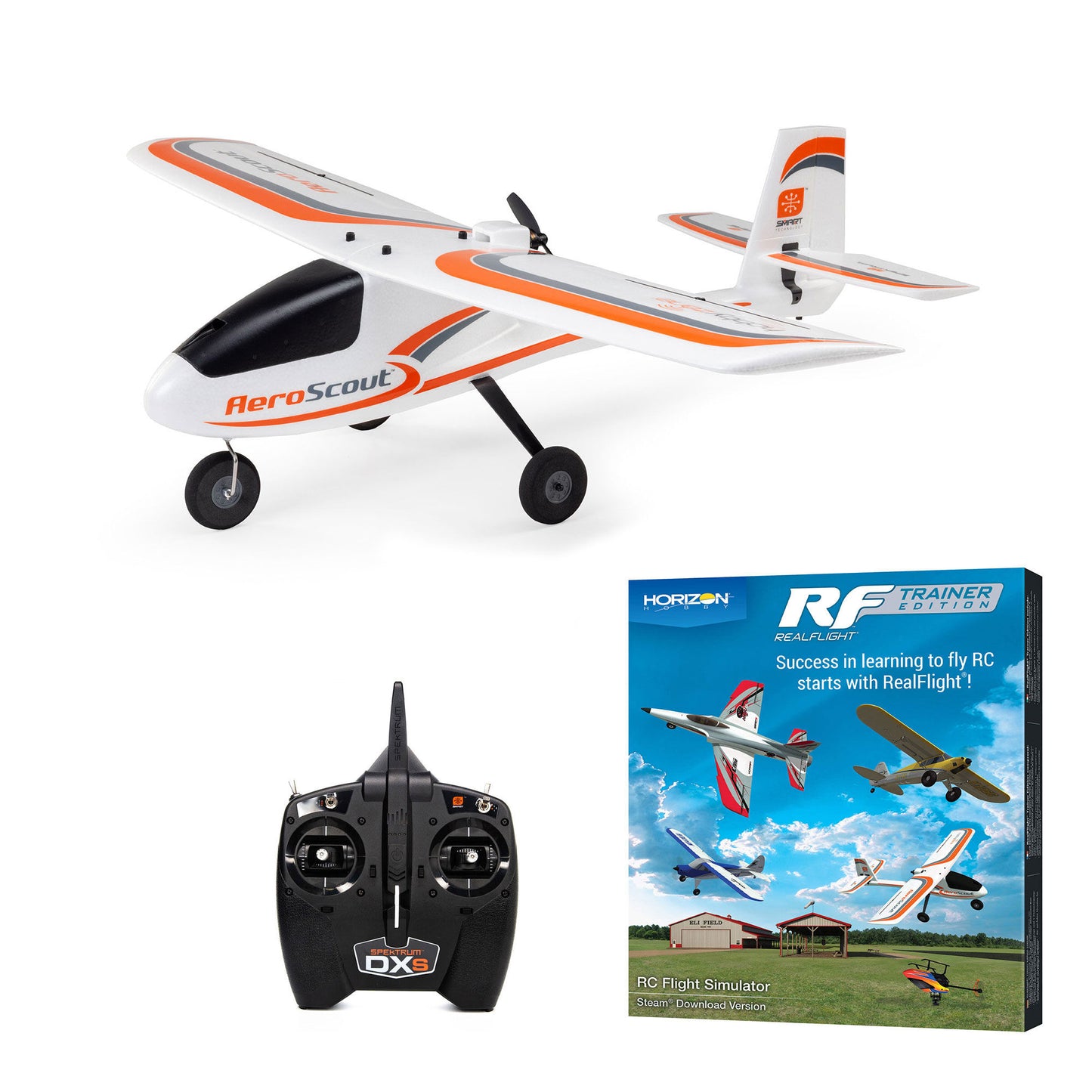 HBZ380002 AeroScout S 2 1.1m RTF Basic with RealFlight, AS3X+ and SAFE | The RC Shop at Dr Dans