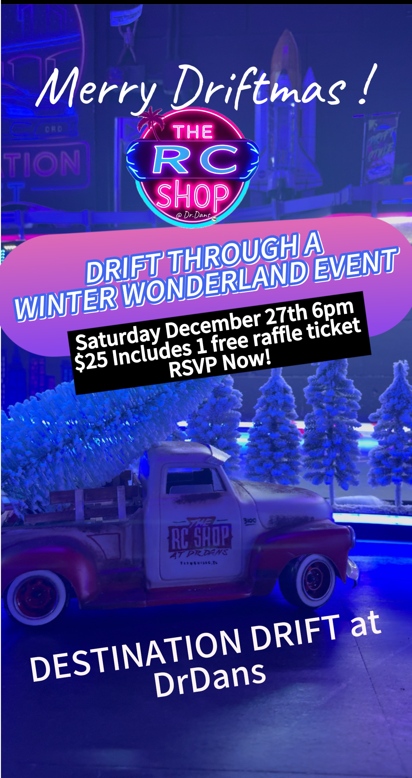 Drift Through Winter Wonderland in Destination Drift Event 12/27