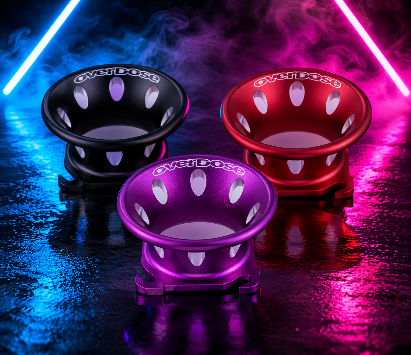 OVERDOSE Aluminum Funnel (30x30mm) OD3926 OD3927 OD3928 RED BLACK PURPLE
