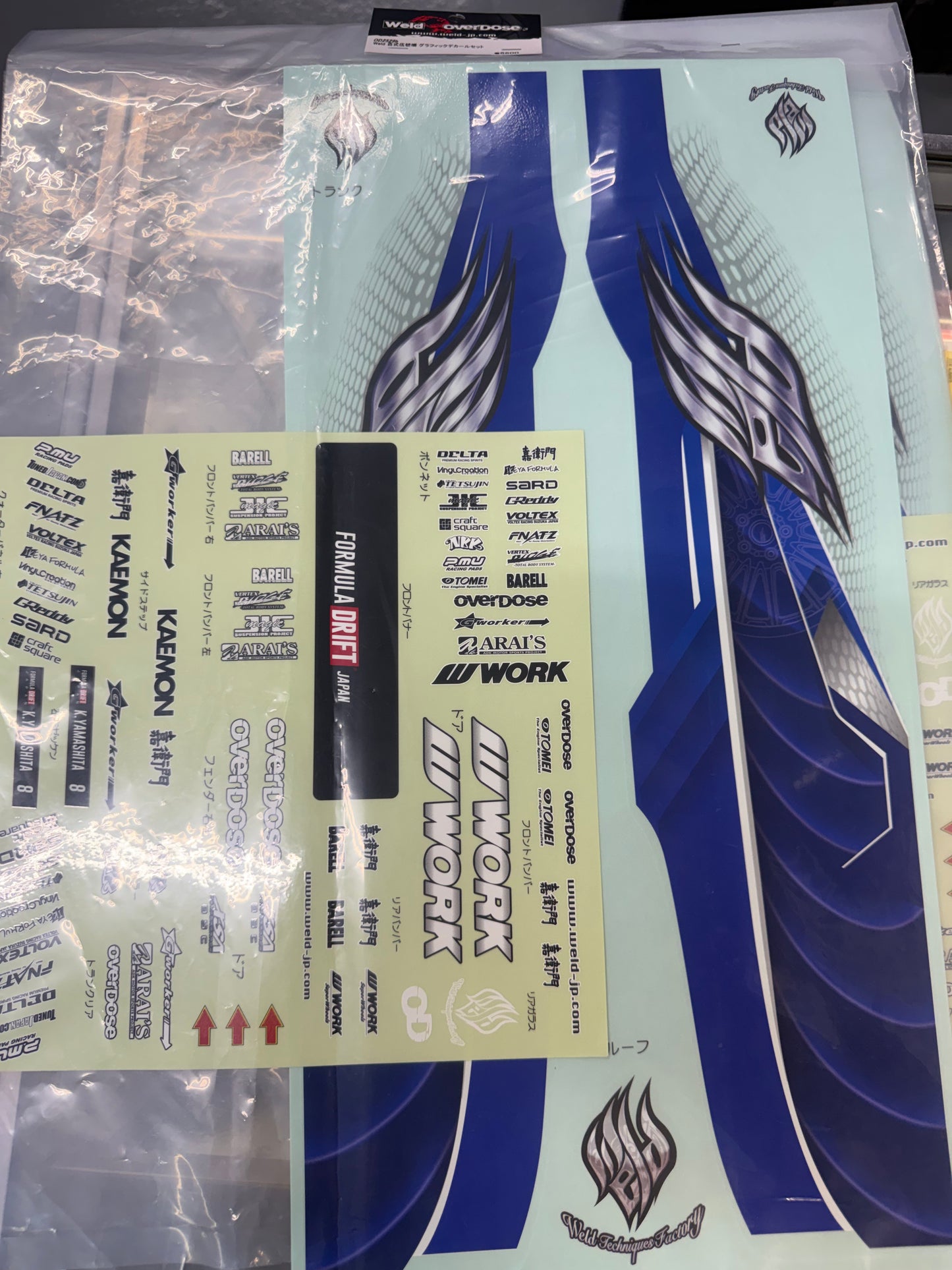 od2529b Overdose Weld HYAKUSHIKI GOGOUKI Graphic Decal Set only - The Rc shop at DrDans