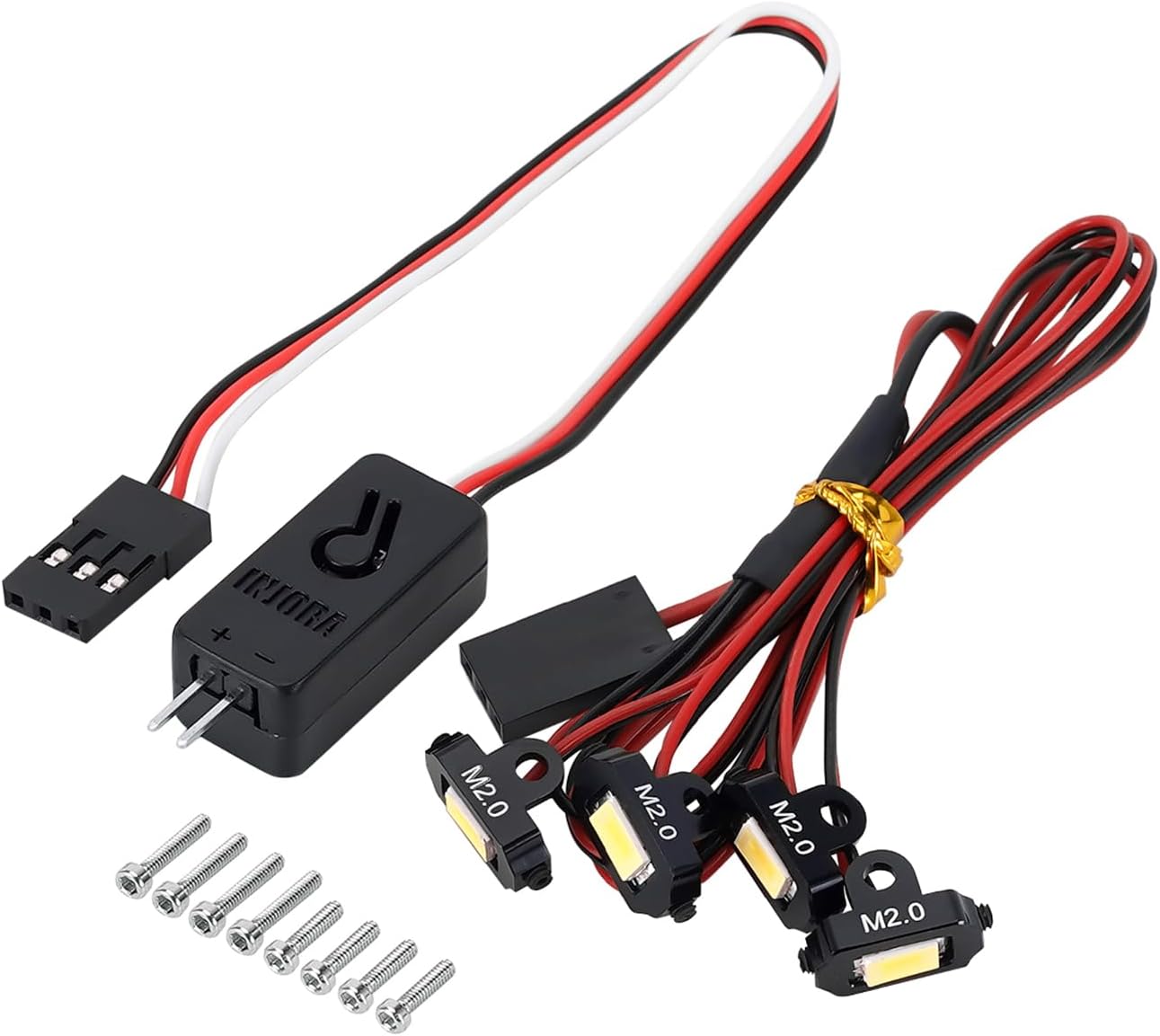 INJORA M2.0 Rock Lights with Controller for 1/18 RC Crawler, 4 White Lights | The RC Shop at Dr Dans