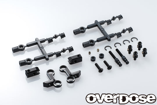 OVERDOSE Adjustable Aluminum Front Upper Arm Type-2 for GALM RWD – Red / Purple / Black
