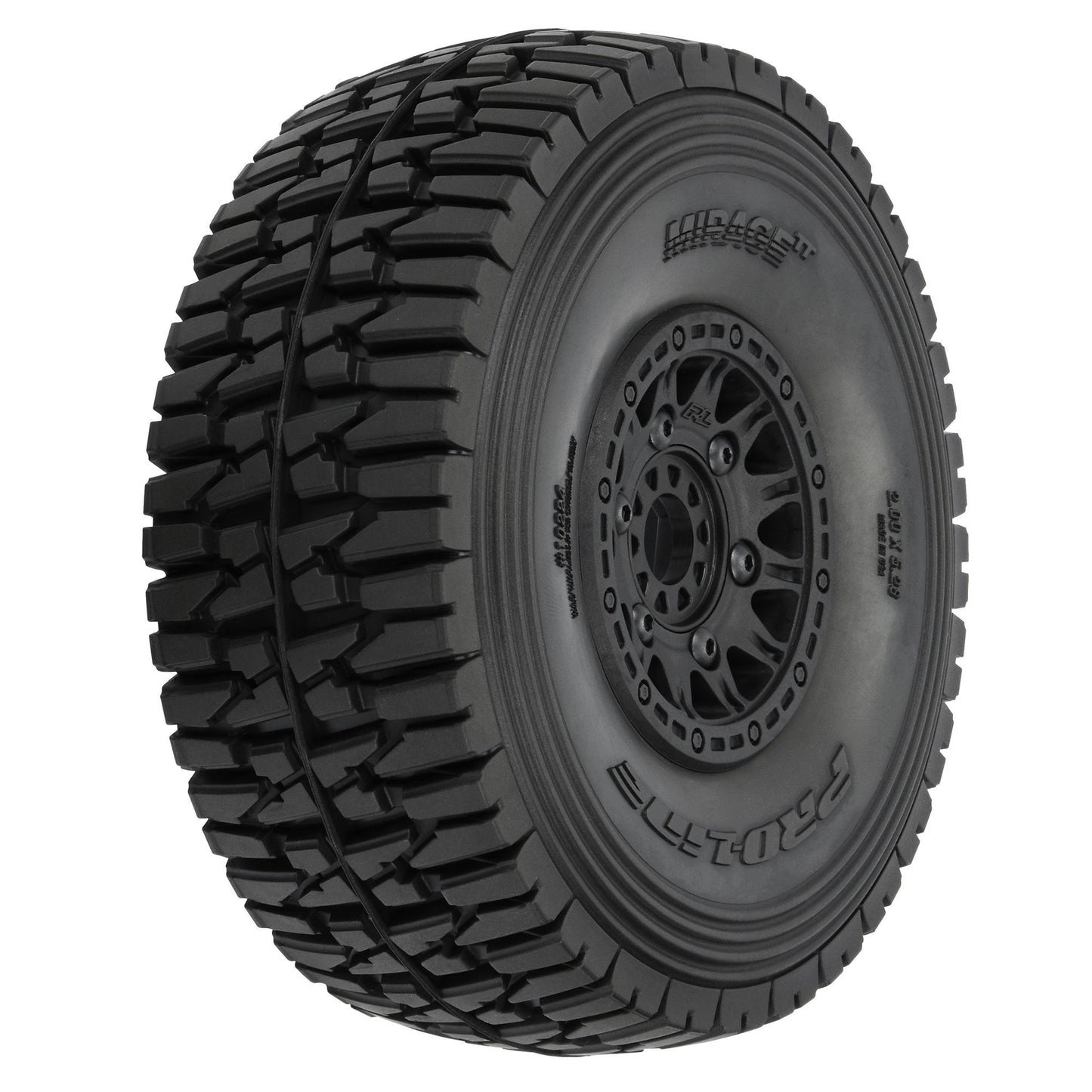 PRO1022410 1/7 Mirage TT BELTED F/R Tires MTD 17mm Blk Raid (2): Mojave 6S, UDR | The RC Shop at Dr Dans