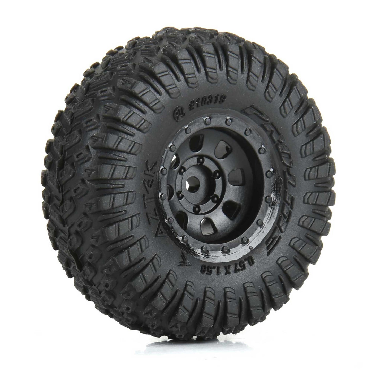 PRO1031910 1/30 Aztek Front/Rear Mounted Black Clobber (4) for Axial SCX30