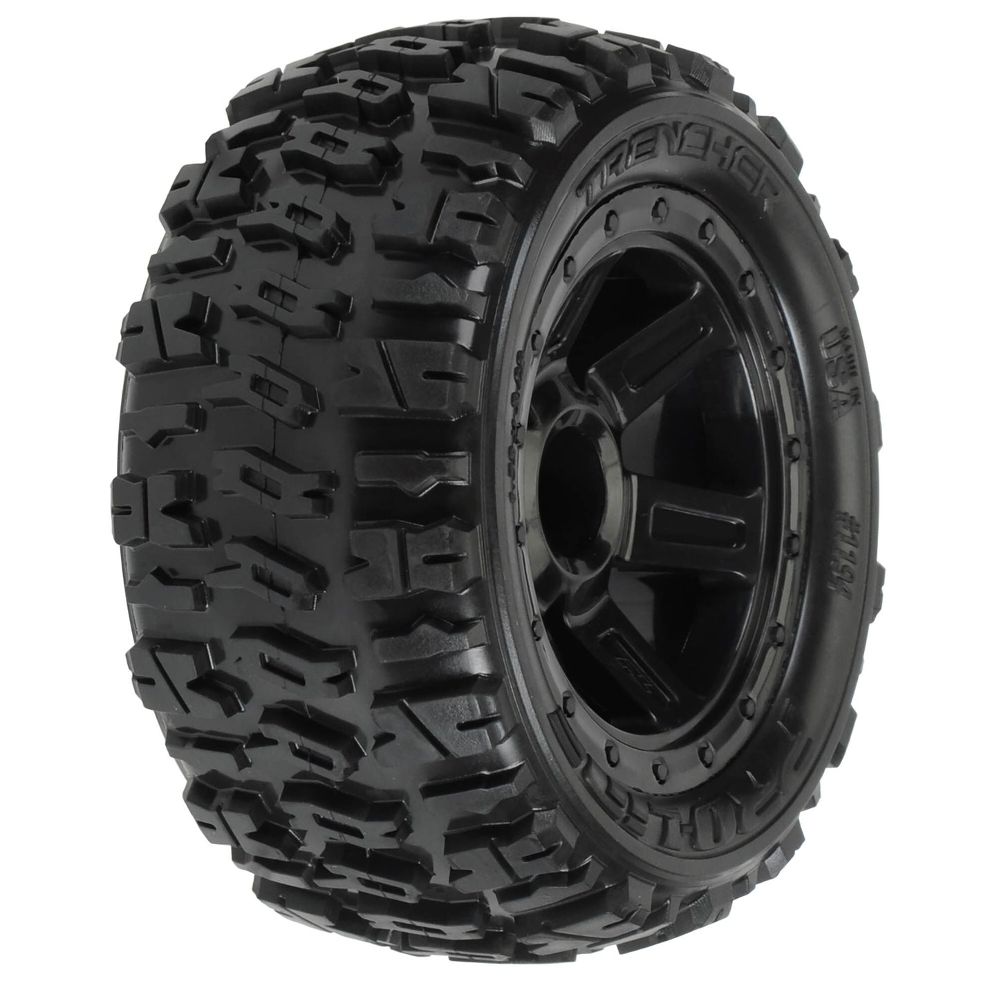 PRO119411 1/16 Trencher M2 Fr/Rr 2.2" Tires Mounted 12mm Blk Desperado (2) | The RC Shop at Dr Dans