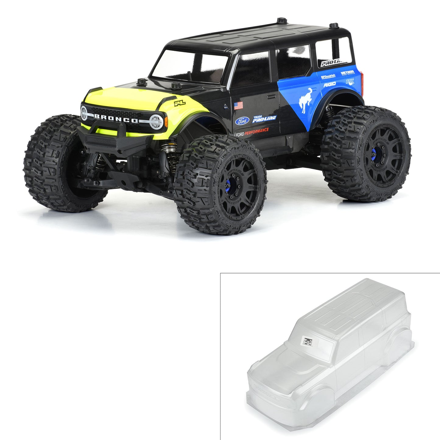 PRO359400 1/8 2021 Ford Bronco Clr Bdy: MAXX, E-REVO 2.0