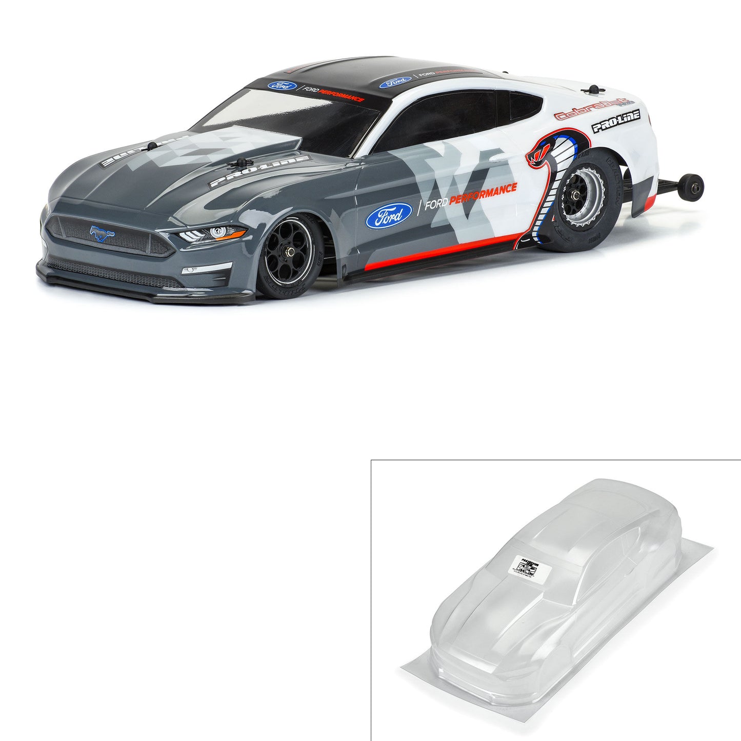 PRO360500 1/16 2021 Ford Mustang Cobra Jet Clear Body: Losi Mini Drag Car | The RC Shop at Dr Dans
