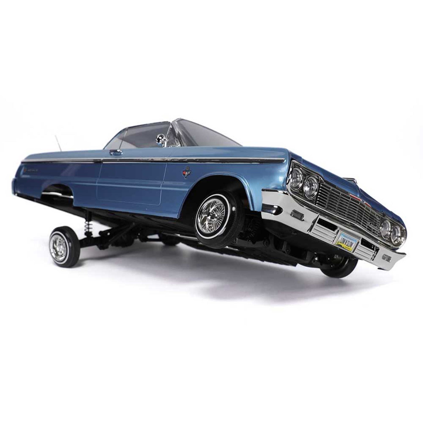 RER32894 1/10 SixtyFour Chevrolet Impala Hopping Lowrider, Blue/White