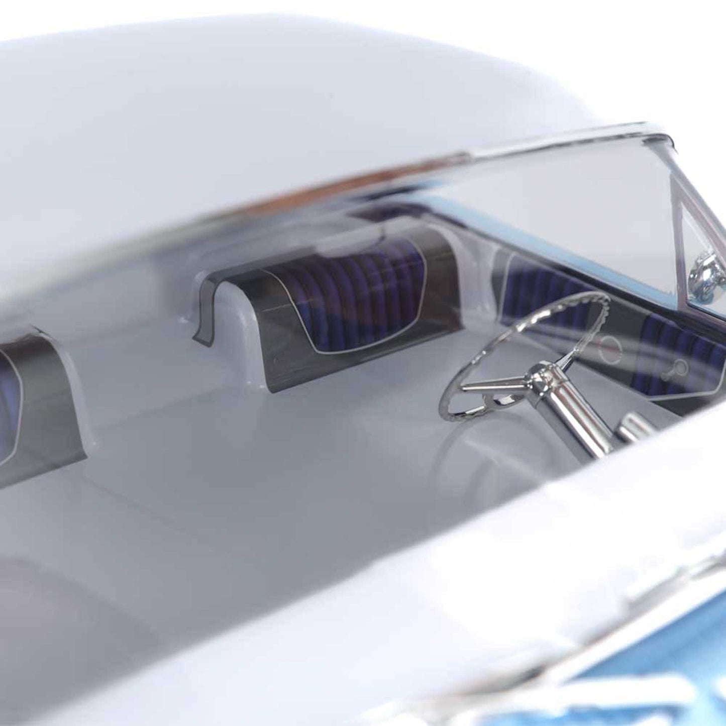 RER32894 1/10 SixtyFour Chevrolet Impala Hopping Lowrider, Blue/White