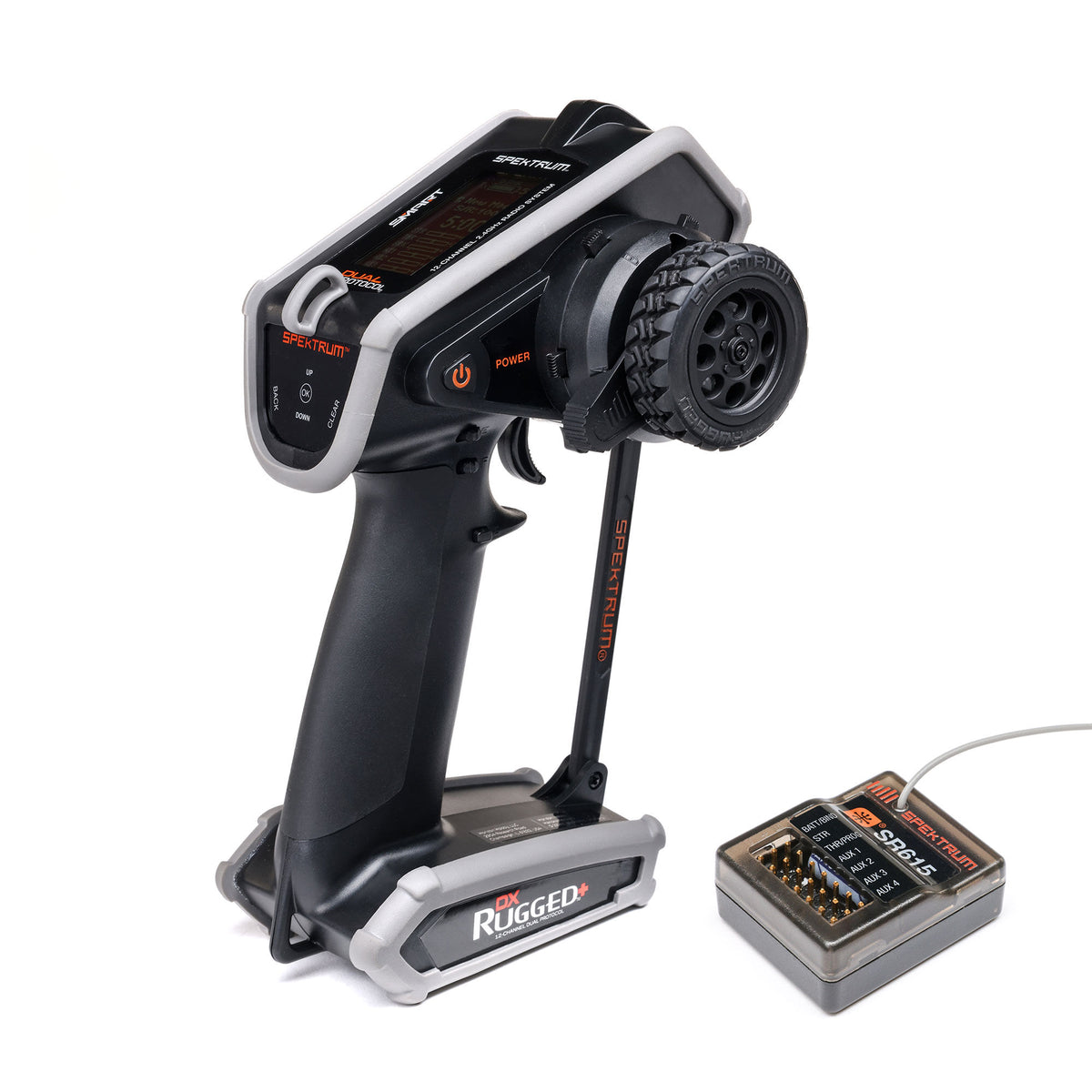 Spektrum DX Rugged+ 12-Channel DSMR+ Transmitter with SR615 Receiver – SPM6220