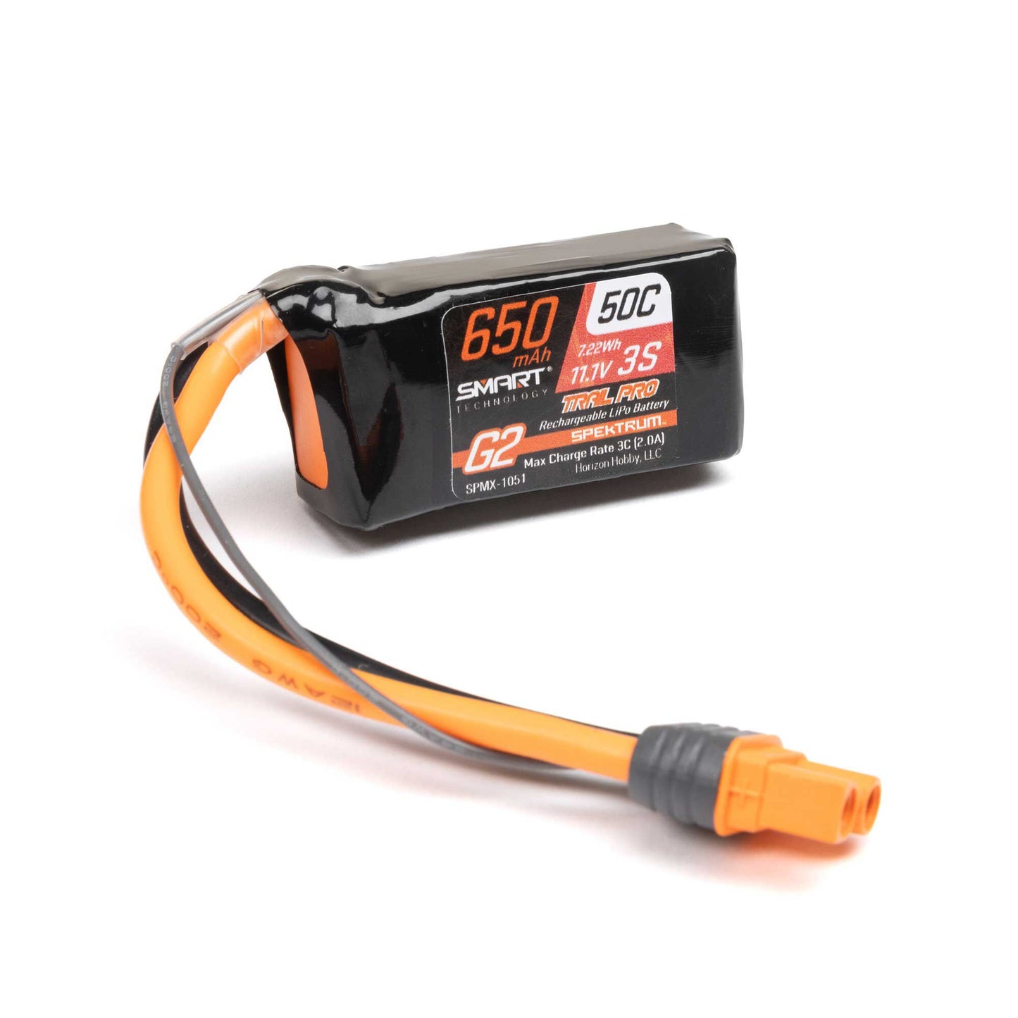 SPMX-1051 Smart G2 Trail Pro 650mAh 3S 11.1V 50C LiPo w/ IC2
