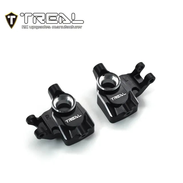 TLHTUTB18-23 Treal Hobby Axial UTB18 Aluminum Steering Knuckles/Portal Covers (Black) (2