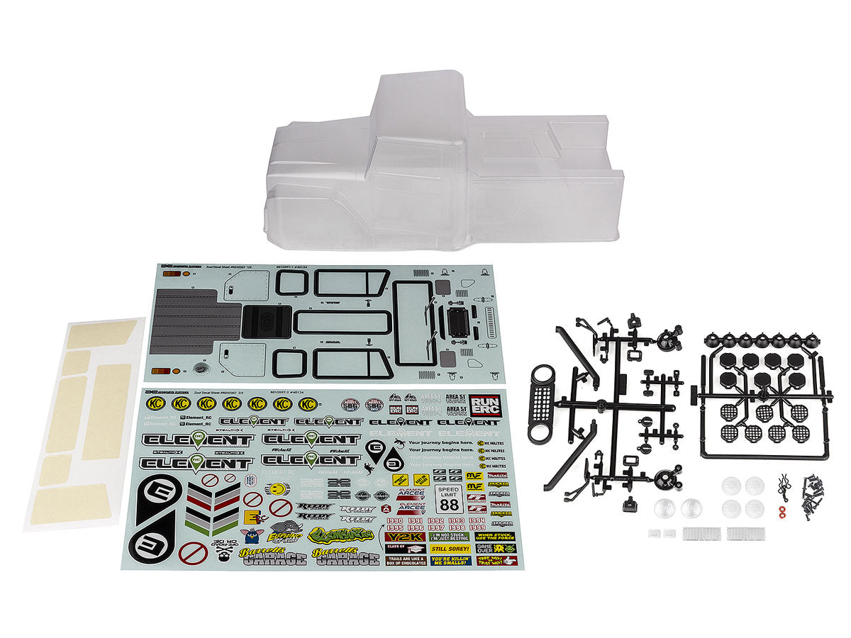 ASC42355 Enduro Zuul Body Set, Clear