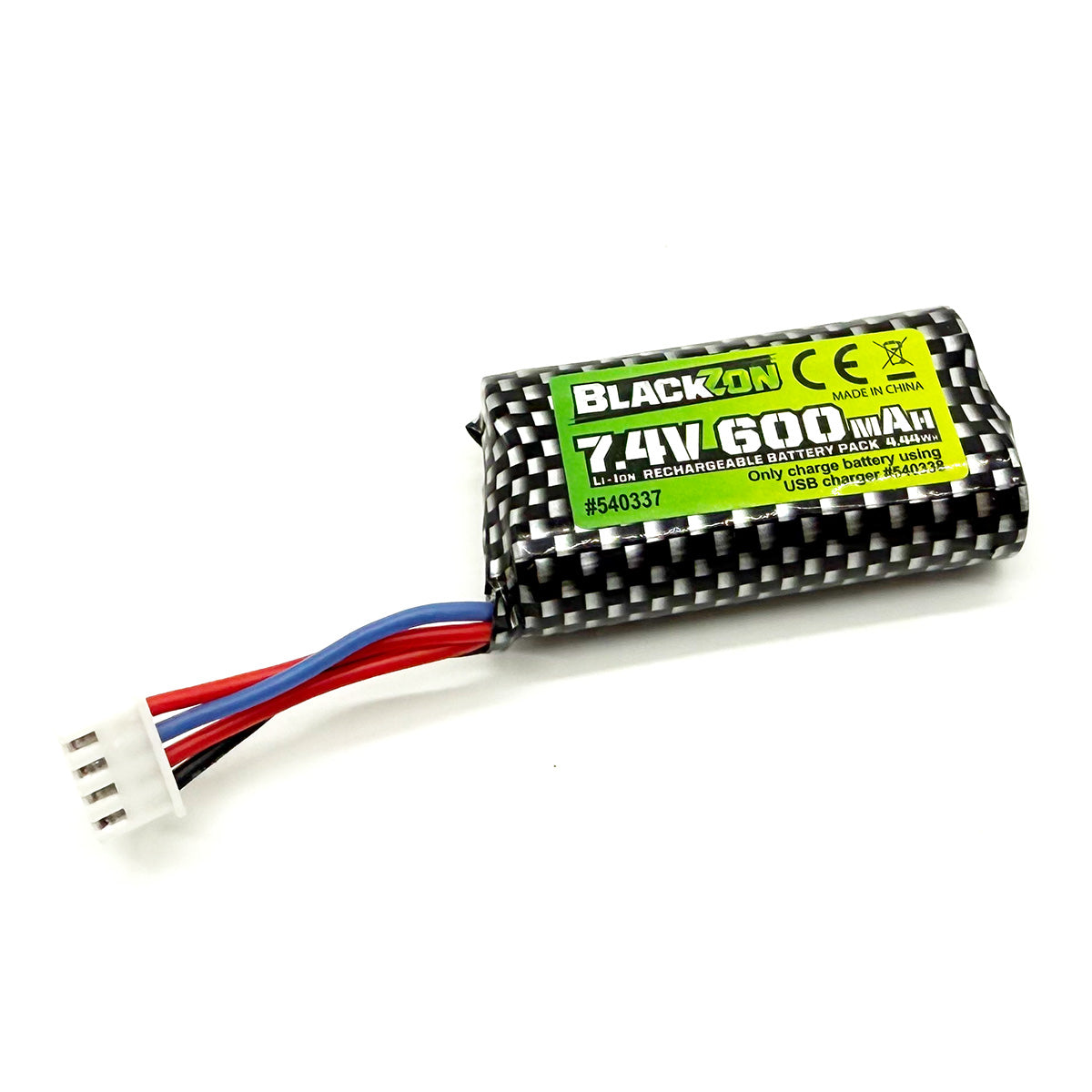 BlackZon Spryte 7.4V 600mAh 2S Li-Ion Battery Pack – BZN540337
