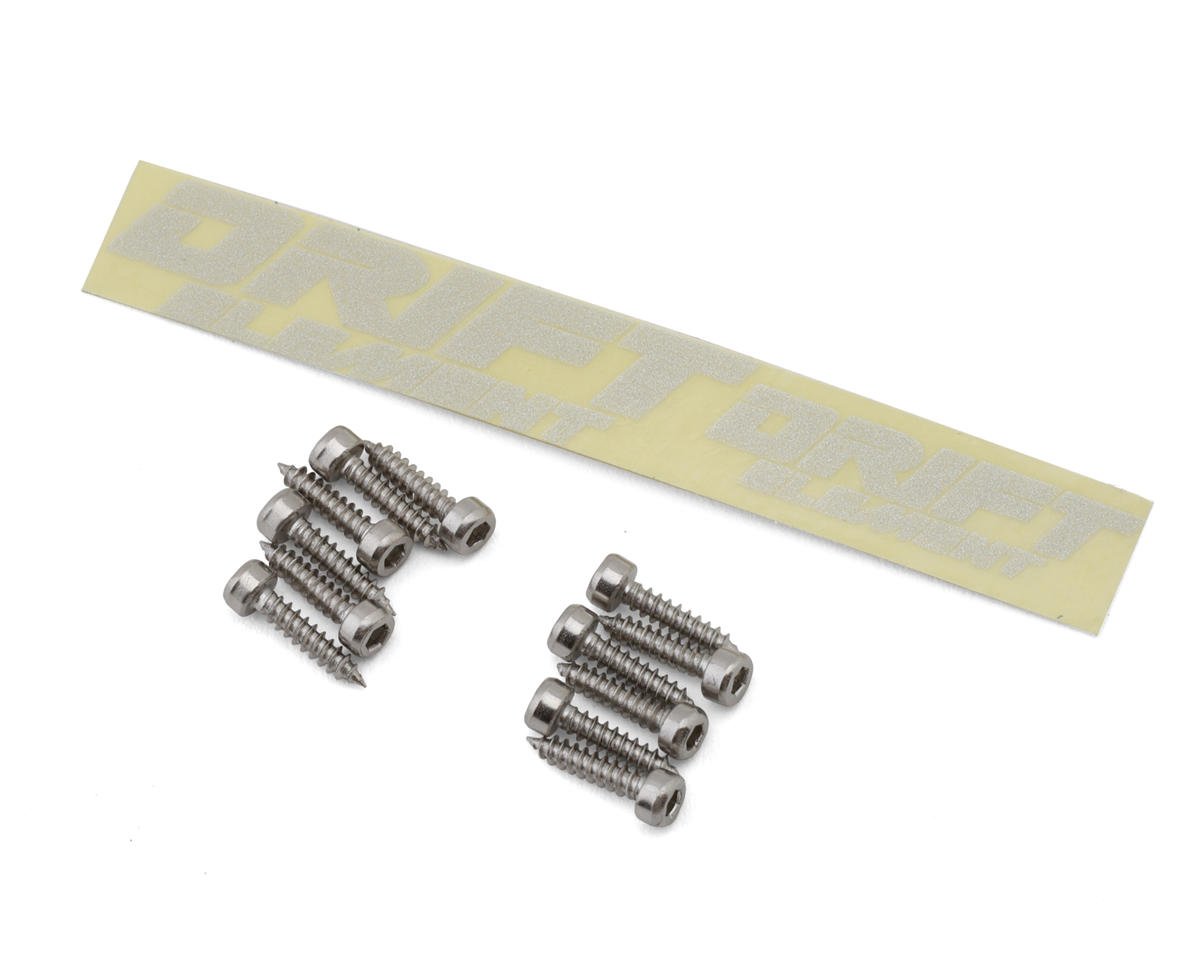 DSC-DE-228 DS Racing Drift Element 6 Spokes Drift Wheel (Flu Green/Chrome Lip/Black Rivet) (Adjustable Offset) (2) w/12mm Hex