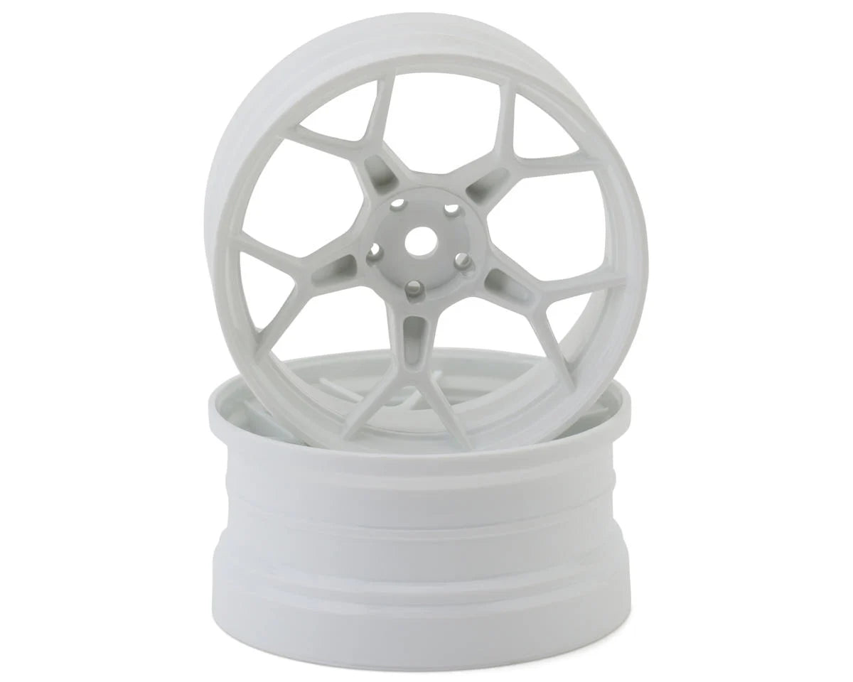 DSC-DF-5Y2-8W-HG DS Racing DSC-DF-5Y2-8W-WM (White Hi Gloss) (2) (8mm Offset) w/12mm Hex
