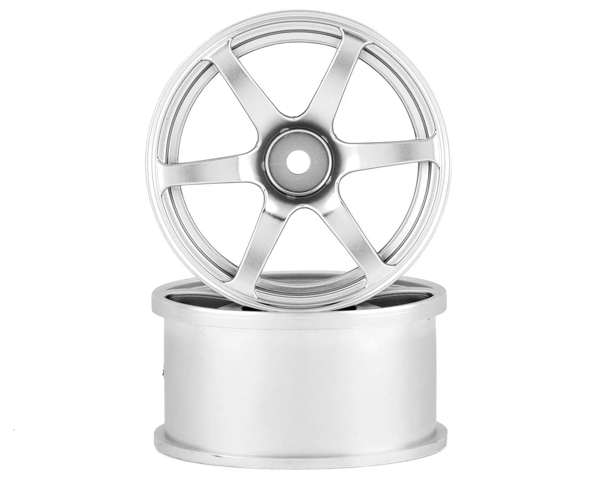 DW-1325CS 6-Spoke Drift Wheel (Chrome Silver) (2) (5mm