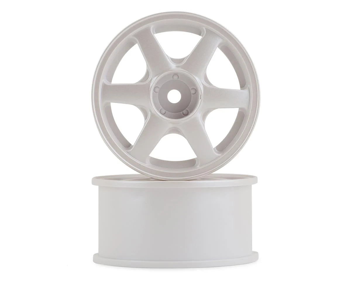 DW-725PW Mikuni Yokohama AVS VS6 6-Spoke Drift Wheels (Pearl White) (2) (5mm Offset)