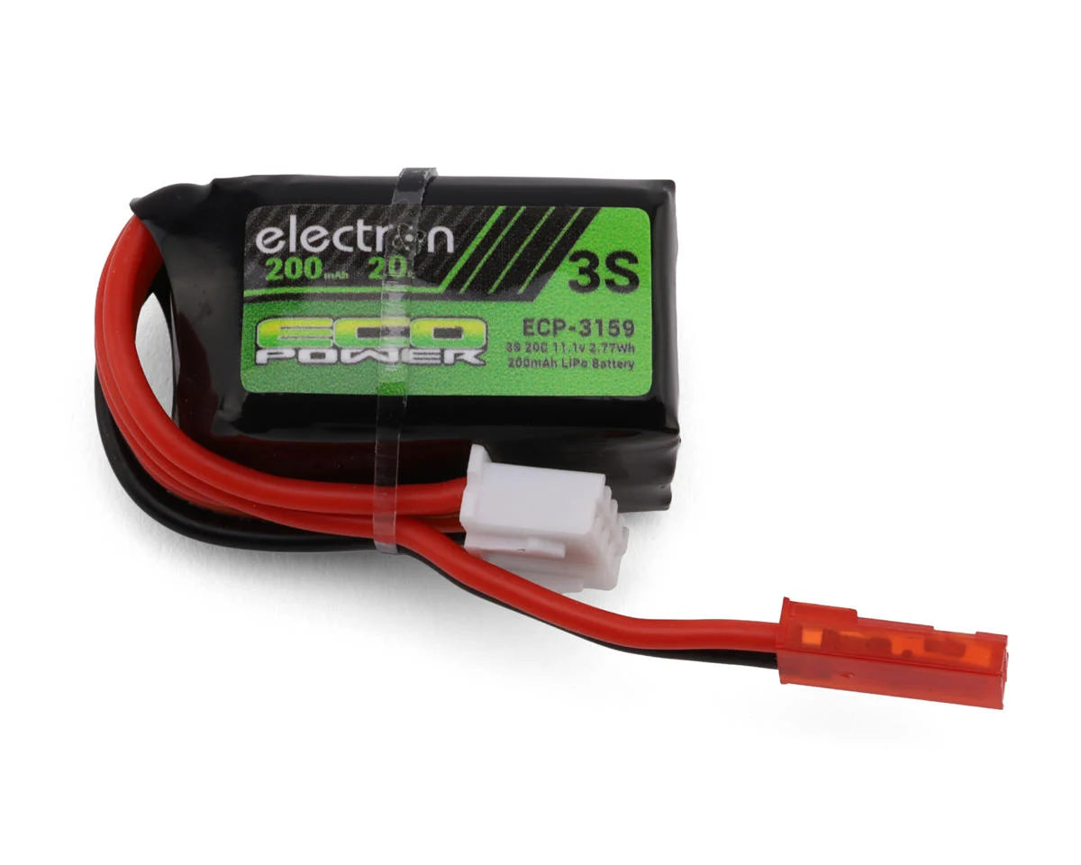 ECP-3159 EcoPower "Electron" 3S 20C LiPo Battery w/JST Connector (11.1V/200mAh) (Redcat® Ascent 18 Apex®) | The RC Shop at Dr Dans