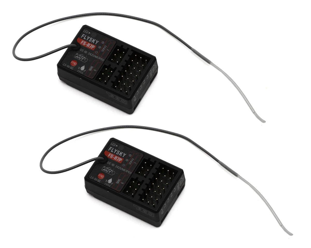 FSY-FS-G7P+R7P-2 Flysky FS-G7P ANT 7-Channel 2.4GHz Transmitter w/2x FS-R7P Receivers