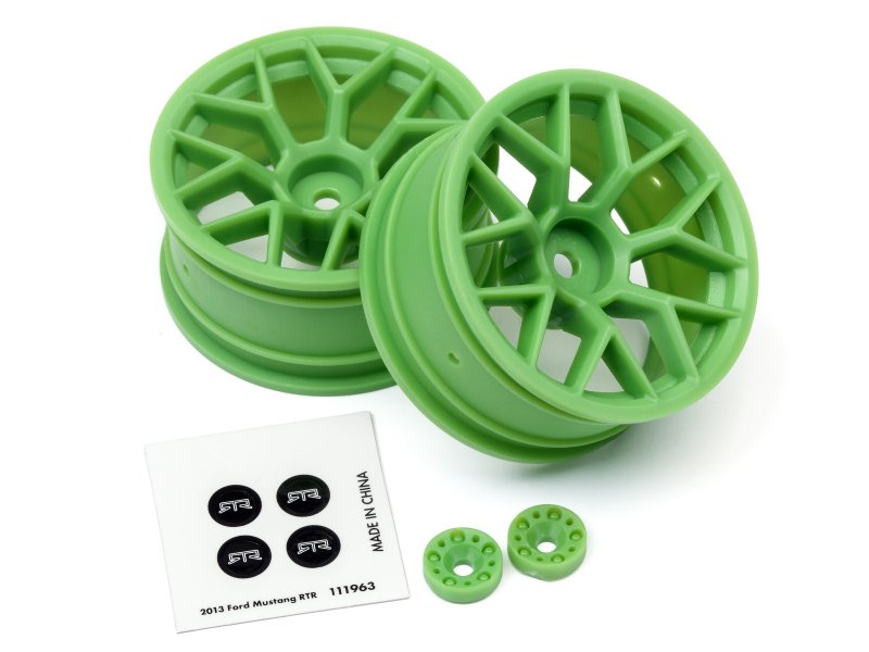 HPI112811 HPI Racing Green RTR Wheel, 26mm width, 6mm Offset (2pcs)