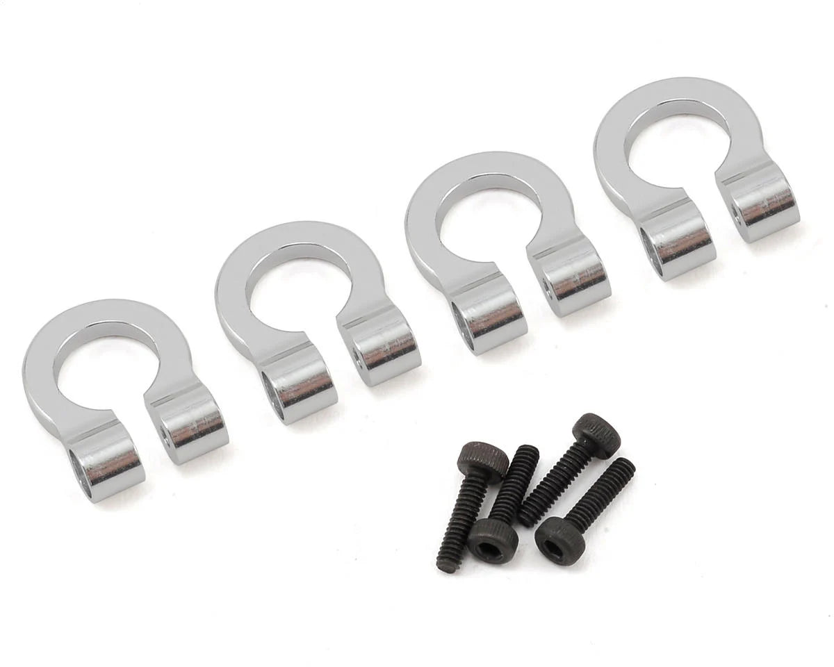 HRAACC80808 Hot Racing 1/10 Aluminum Tow Shackle D-Rings (Silver) (4) | The RC Shop at Dr Dans